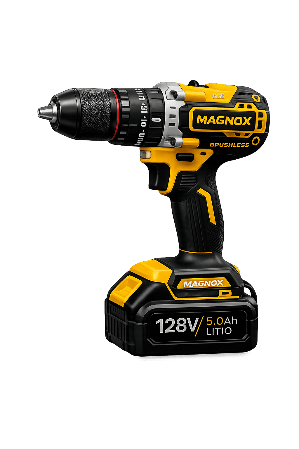 Set Taladro Percutor MAGNOX 128V Maletín Completo